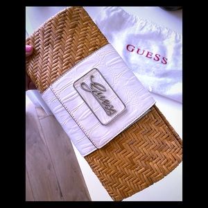Guess Wicker Clutch